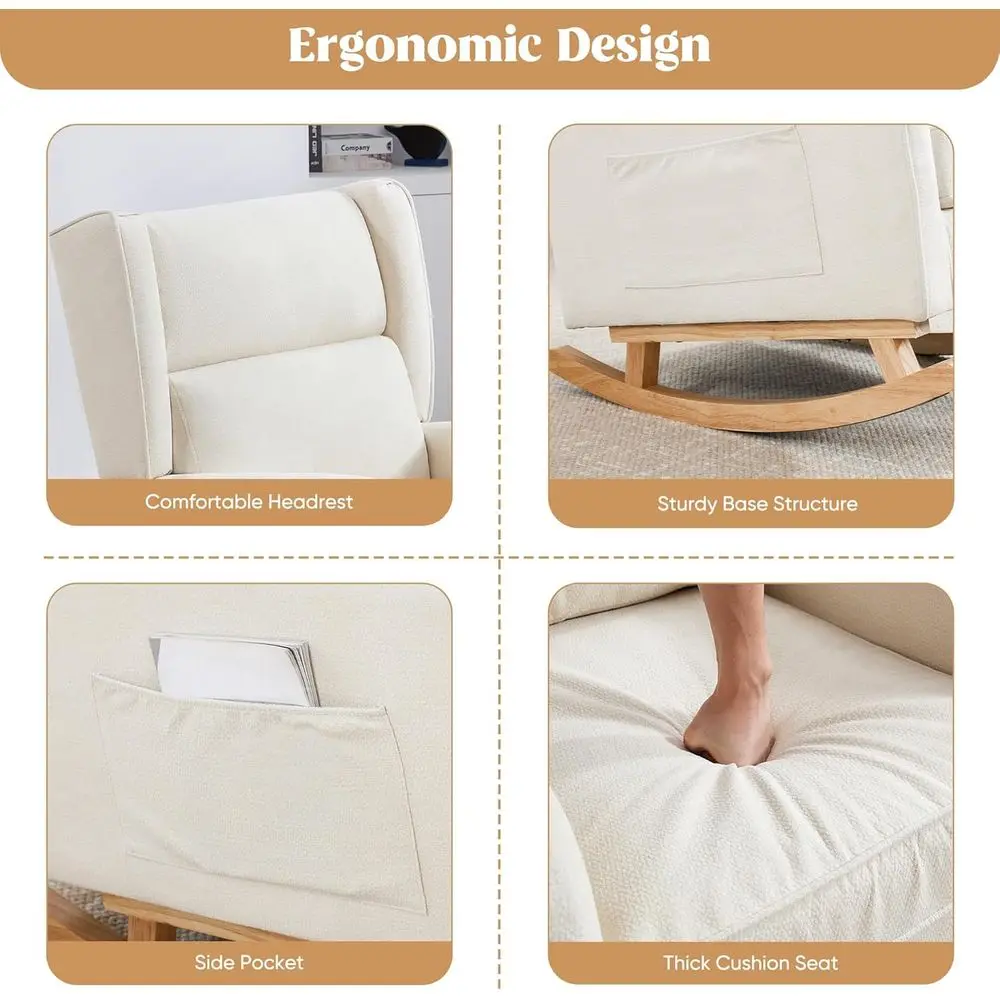 Sedia a dondolo in legno masse - Rocking Chair Nursery recensione e prezzo