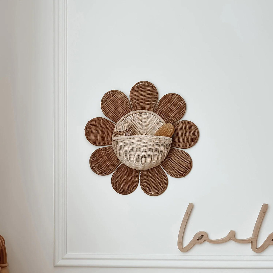 Nordic Sun Flower intrecciato  - Baby Nursery Basket recensione e prezzo