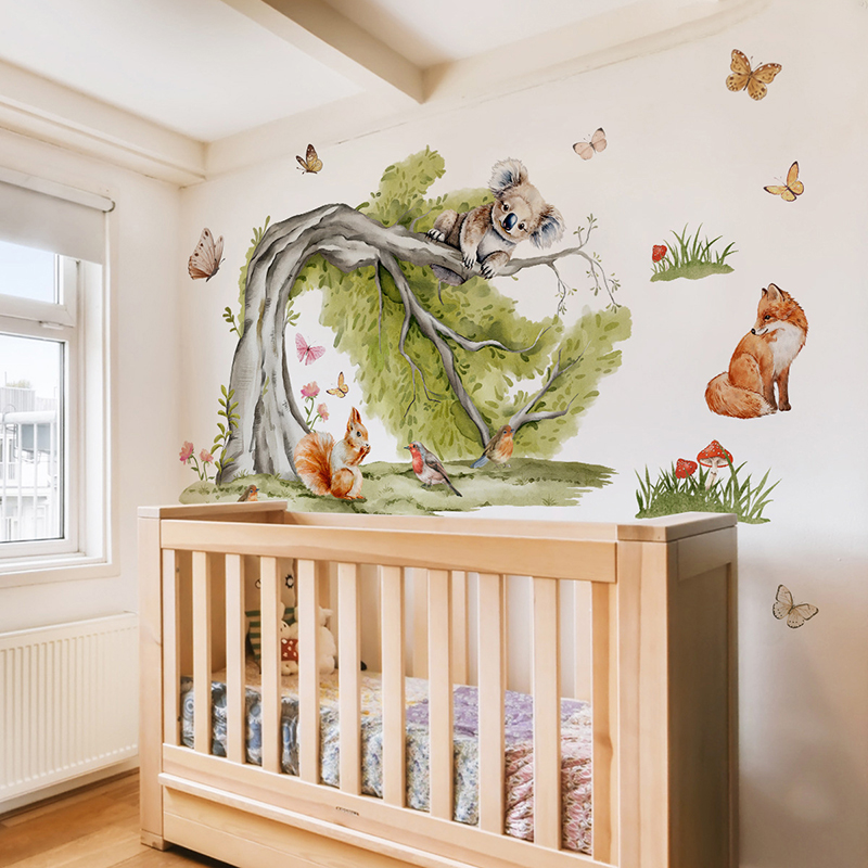 Adesivo da parete con animali  - Baby Nursery Jungle Wallpaper recensione e prezzo