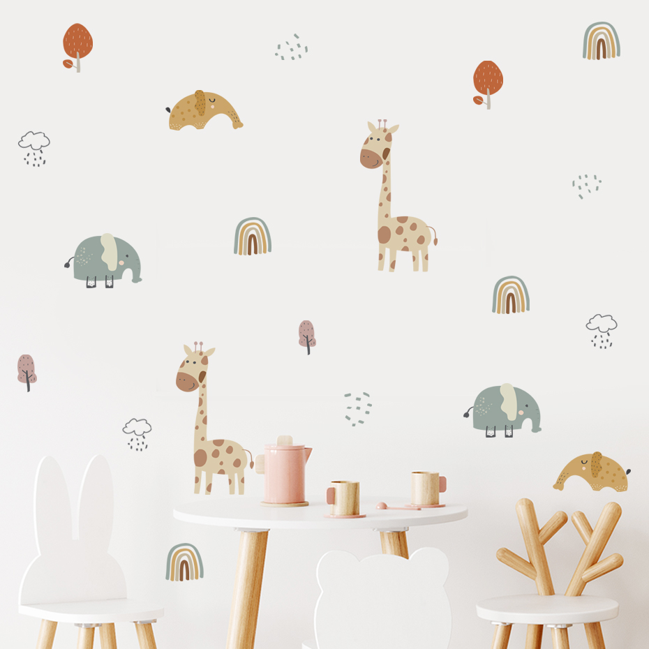 Cartoon Giraffa Elefante Anima - Baby Nursery Plants recensione e prezzo