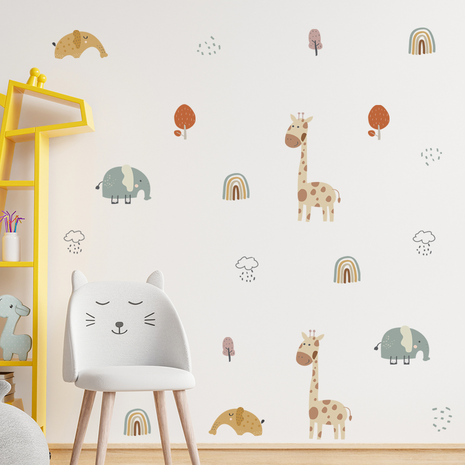 Cartoon Giraffa Elefante Anima - Baby Nursery Plants recensione e prezzo