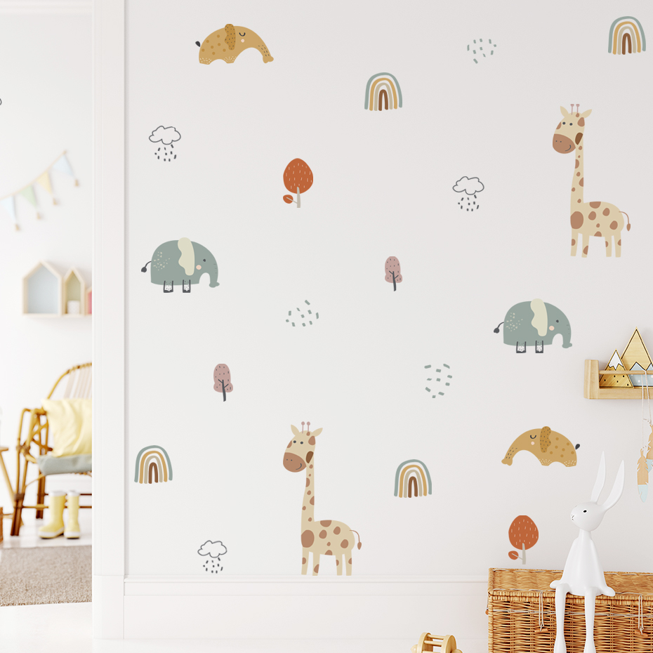 Cartoon Giraffa Elefante Anima - Baby Nursery Plants recensione e prezzo