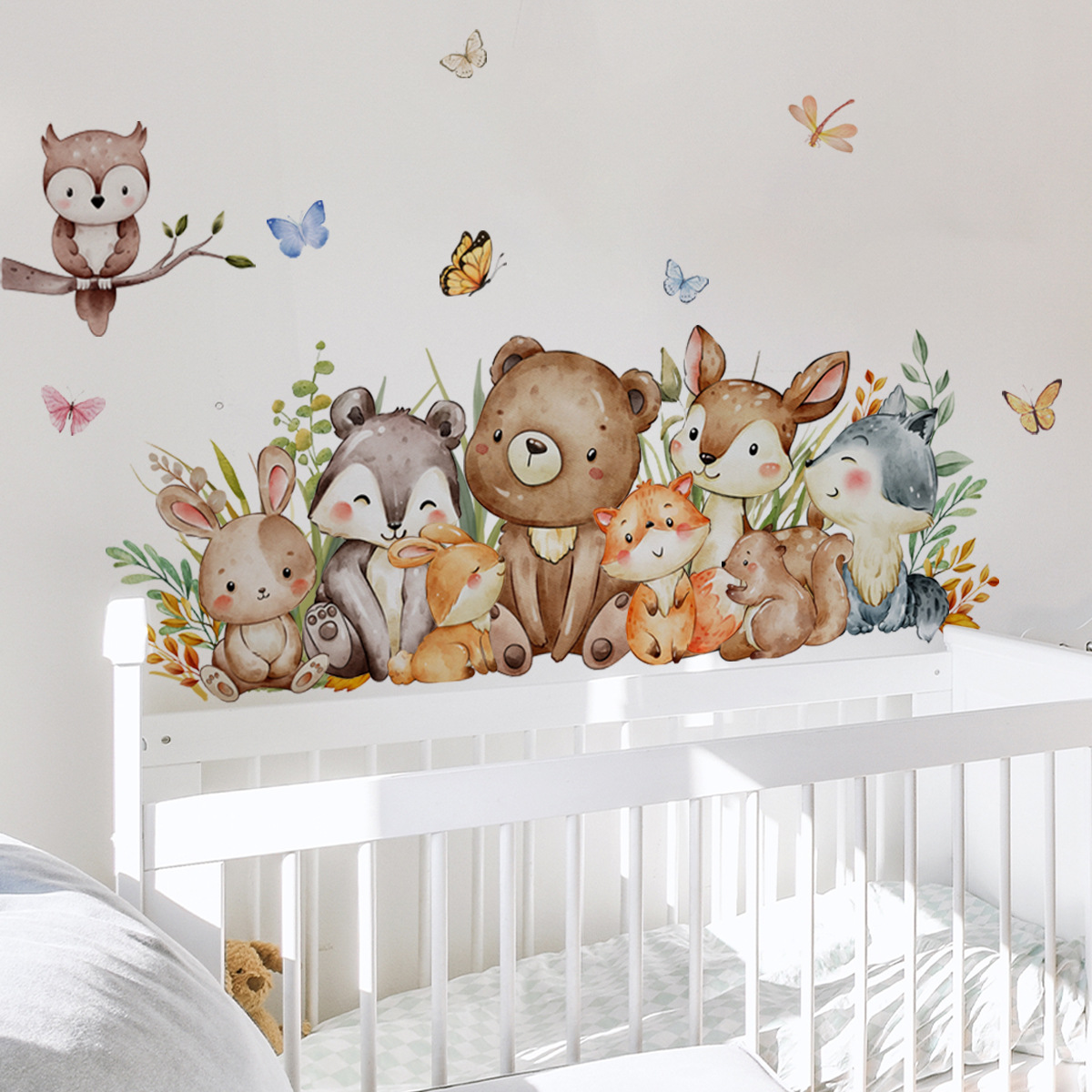 Adesivo da parete con animali  - Baby Nursery Jungle Wallpaper recensione e prezzo