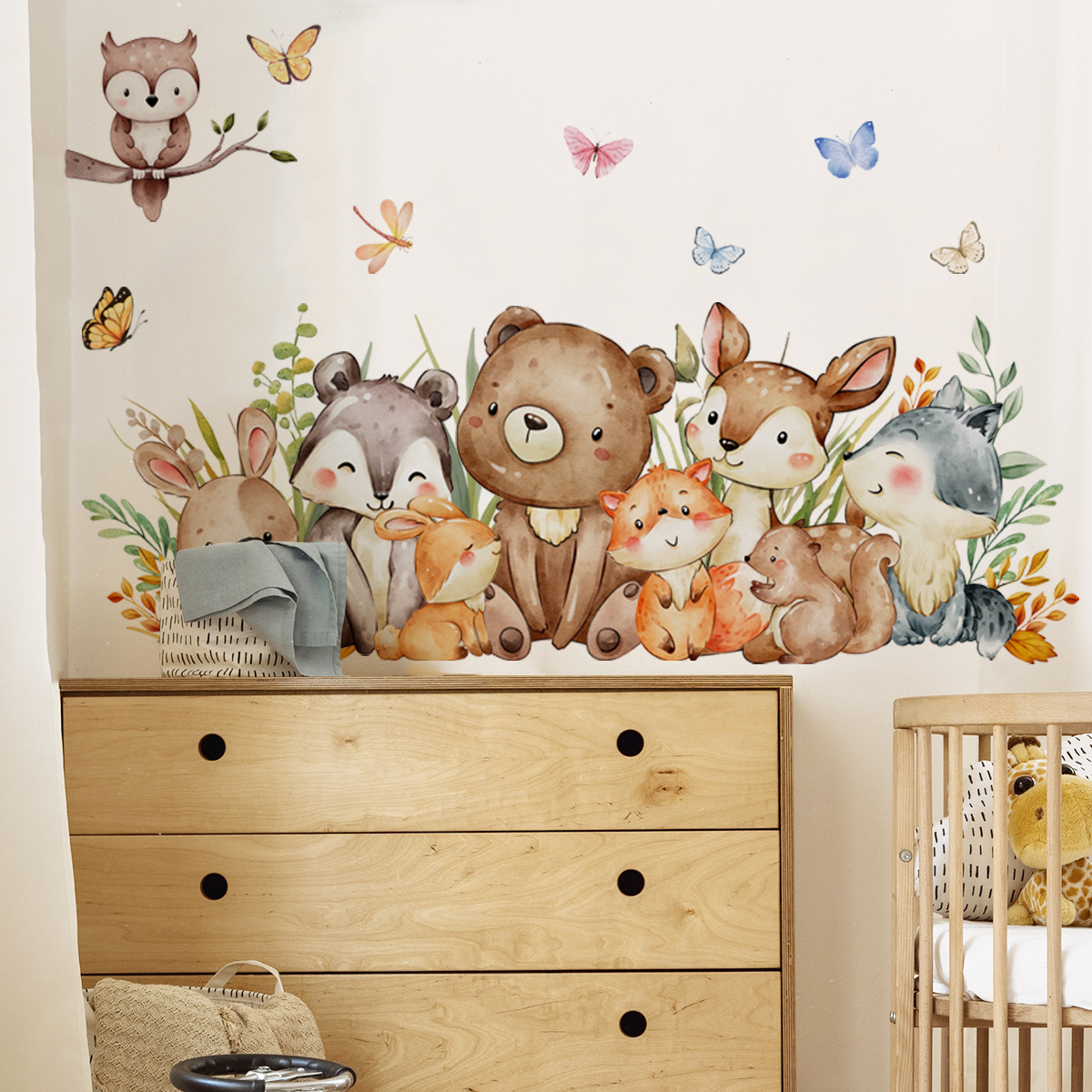 Adesivo da parete con animali  - Baby Nursery Jungle Wallpaper recensione e prezzo