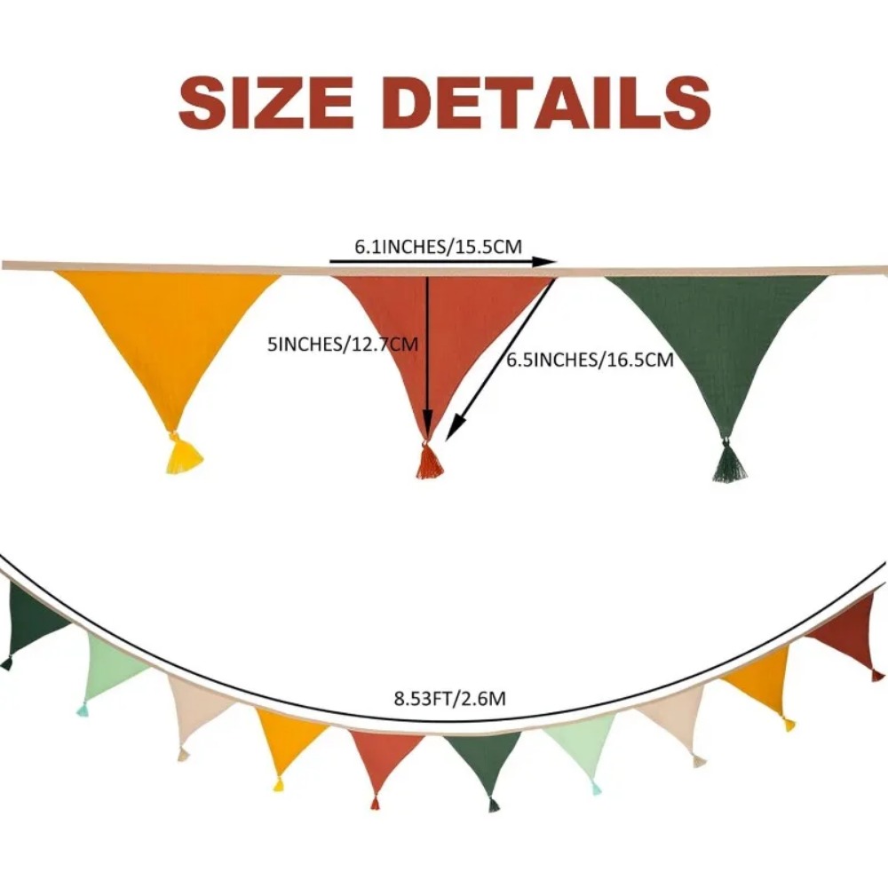 10 Bandierine in Tessuto Multi - Baby Nursery Bunting recensione e prezzo