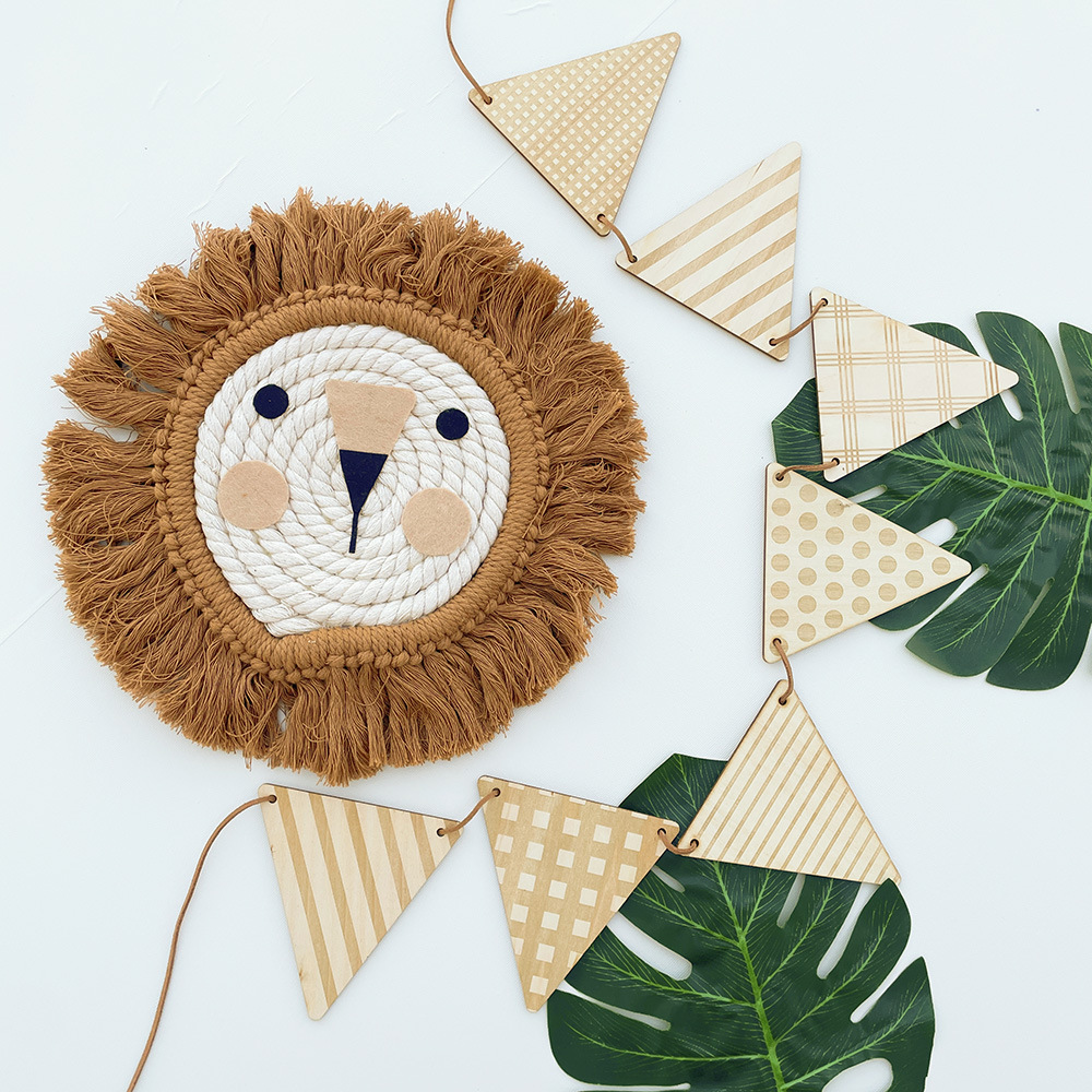 Nordic triangolo in legno band - Baby Nursery Bunting recensione e prezzo
