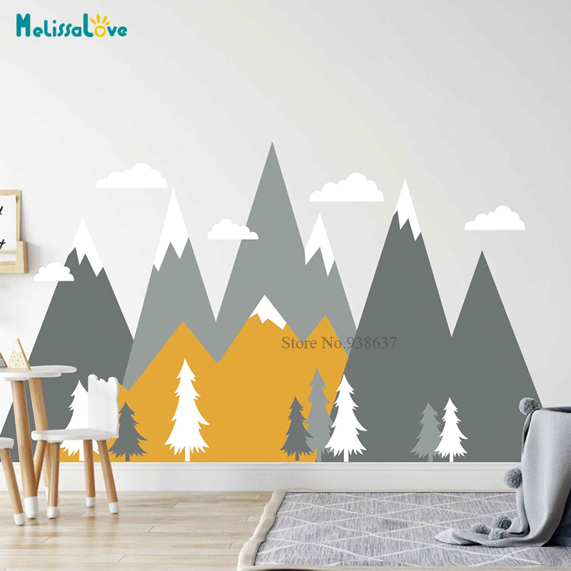 Nursery Adventure Mountain Mur - Baby Nursery Murals recensione e prezzo