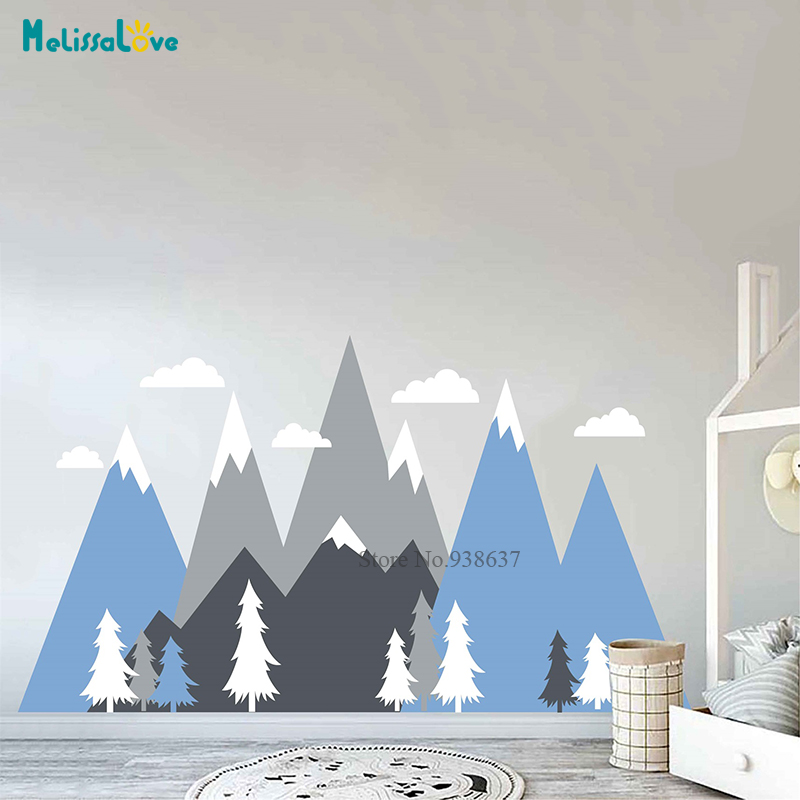 Nursery Adventure Mountain Mur - Baby Nursery Murals recensione e prezzo