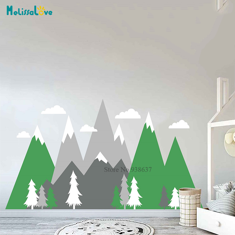 Nursery Adventure Mountain Mur - Baby Nursery Murals recensione e prezzo
