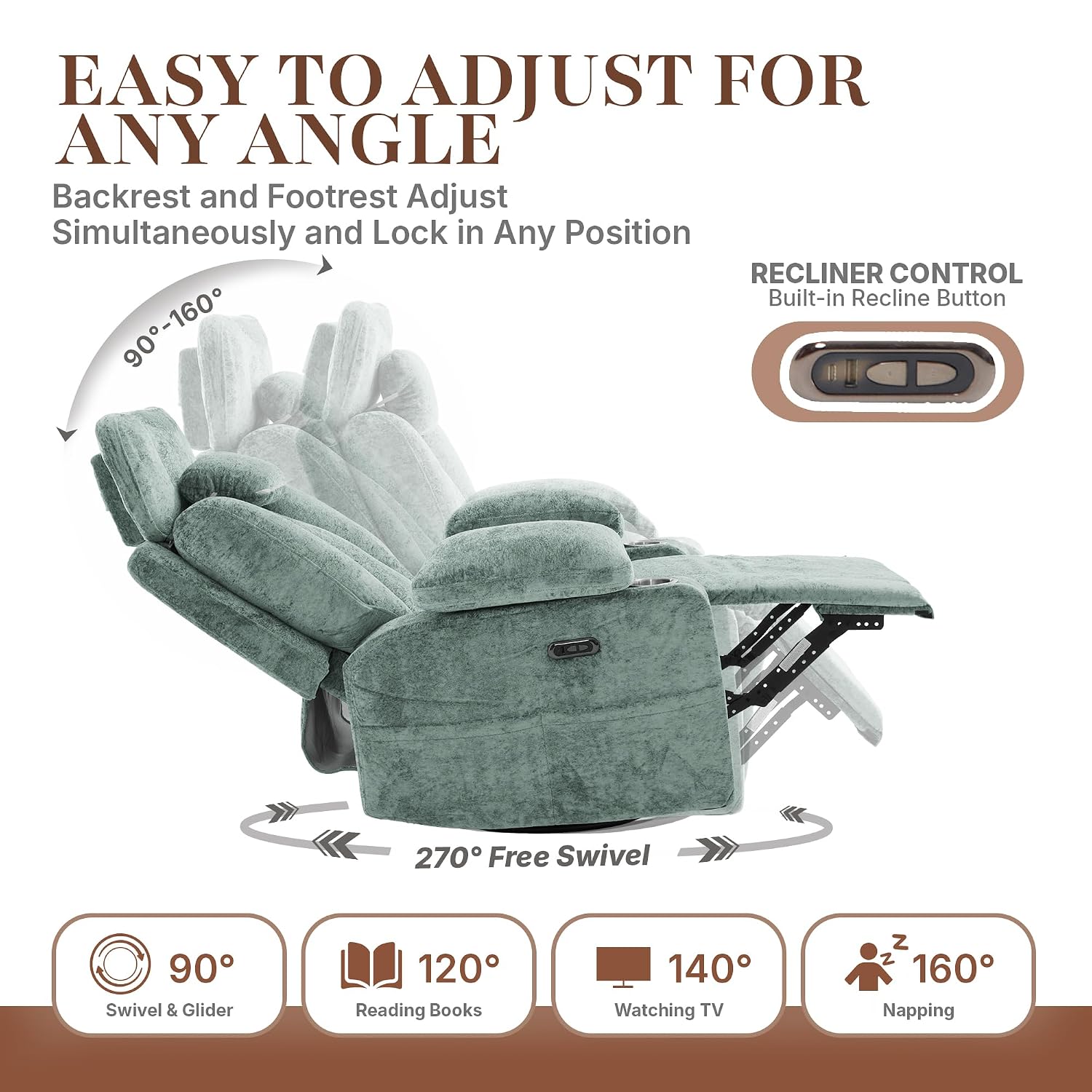 Poltrona reclinabile girevole  - Rocking Chair Nursery recensione e prezzo