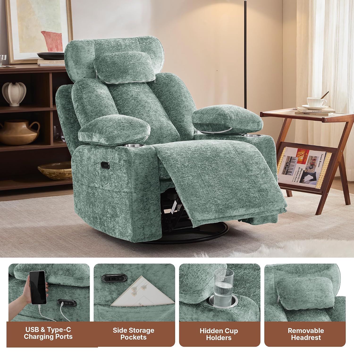 Poltrona reclinabile girevole  - Rocking Chair Nursery recensione e prezzo