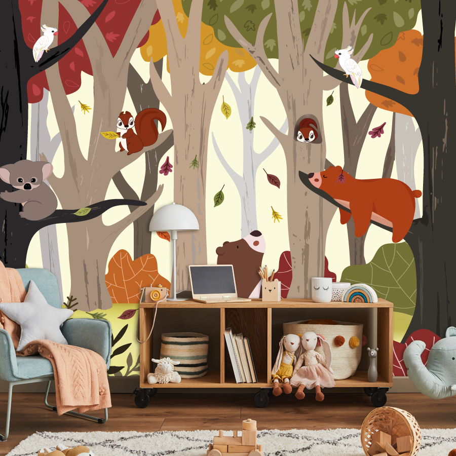 Oltre 25 Carte da Parati Adesi - Baby Nursery Jungle Wallpaper recensione e prezzo
