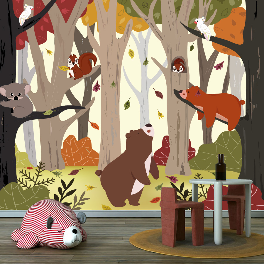 Oltre 25 Carte da Parati Adesi - Baby Nursery Jungle Wallpaper recensione e prezzo