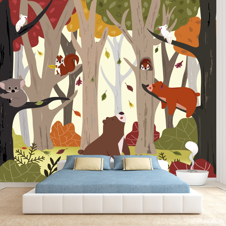 Oltre 25 Carte da Parati Adesi - Baby Nursery Jungle Wallpaper recensione e prezzo